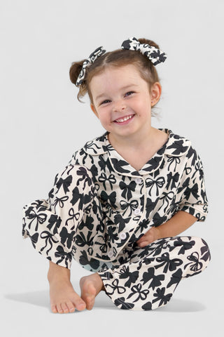 NEUTRAL BOWS DREAM GIRL'S FLARE SET