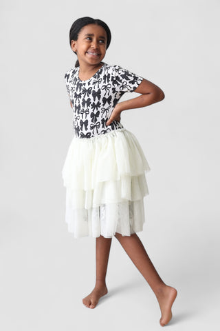 NEUTRAL BOWS DREAM TUTU DRESS