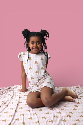 BEAR-Y BLOSSOMS DREAM RUFFLE SHORT SET