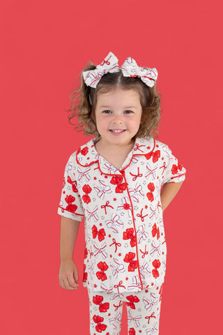 PITCH PERFECT BOWS SHORT SLEEVE DREAM GIRL'S FLARE SET