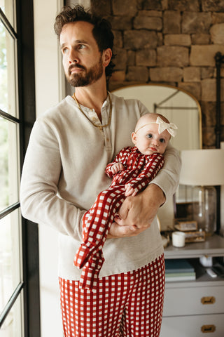 PEPPERMINT PLAID DREAM ROMPER