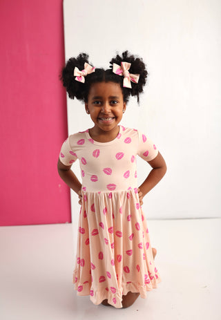 PUCKER UP DREAM RUFFLE DRESS