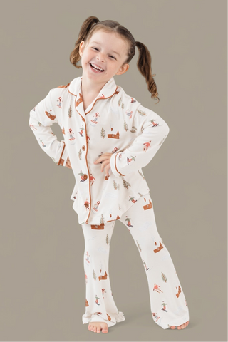 COZY CHALET DREAM GIRL'S FLARE SET