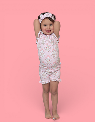 BUNNY BOW BLOSSOMS DREAM RUFFLE SHORT SET