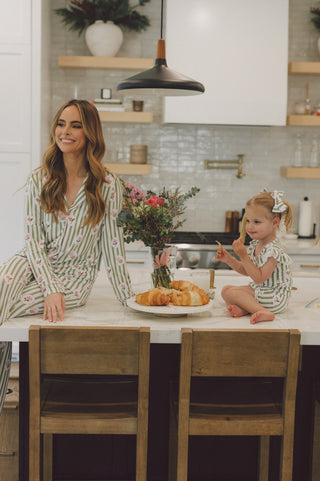 ROSIE'S MEADOW STRIPES DREAM RUFFLE SHORT SET