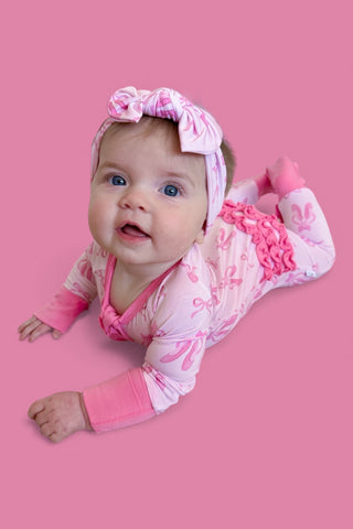 BALLET BOW BLISS DREAM RUFFLE ROMPER