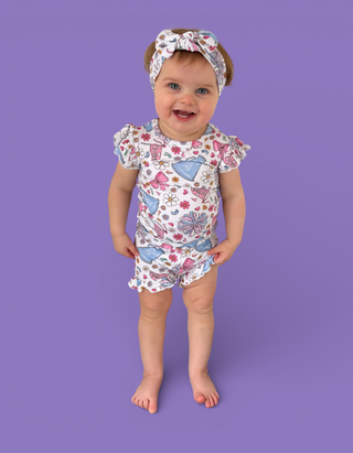 POM POWER DREAM RUFFLE SHORT SET