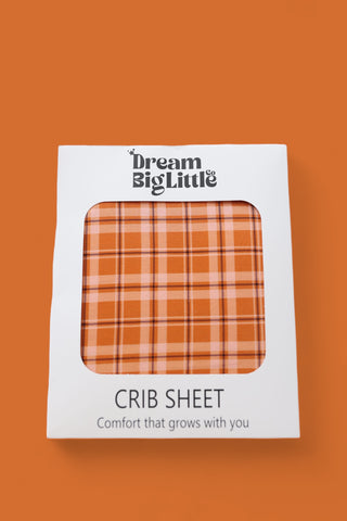 CIDER PLAID DREAM CRIB SHEET