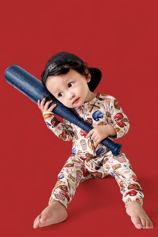 TAKE ME OUT TO THE BALL GAME DREAM ROMPER