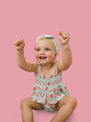 COASTAL COWGIRL DREAM SMOCKED TIERED BODYSUIT DRESS