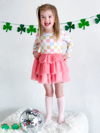 LUCKY CHARM CHECKS DREAM TUTU DRESS