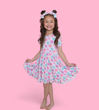 VIOLET FIELDS DREAM RUFFLE DRESS