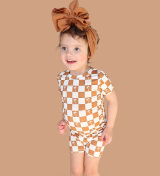 EXCLUSIVE SANDY BEACH CHECKERS DREAM SHORT SET