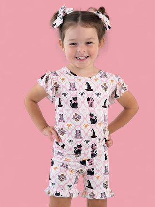 BROOMSTICKS AND BLOSSOMS DREAM RUFFLE SHORT SET