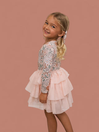 AUTUMN BLOSSOM LONG SLEEVE DREAM TUTU DRESS
