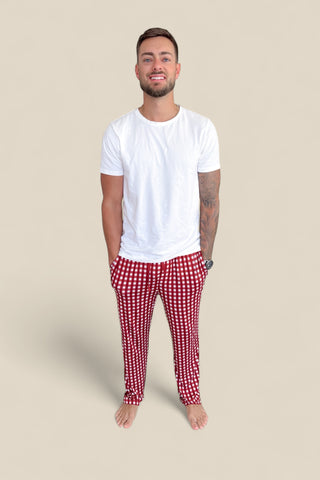 PEPPERMINT PLAID DREAM MEN'S PANTS