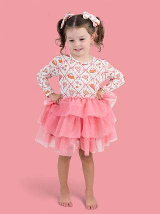 SLICE OF FALL LONG SLEEVE DREAM TUTU DRESS