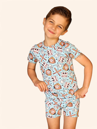 BASEBALL SMILEY DREAM SHORT SET