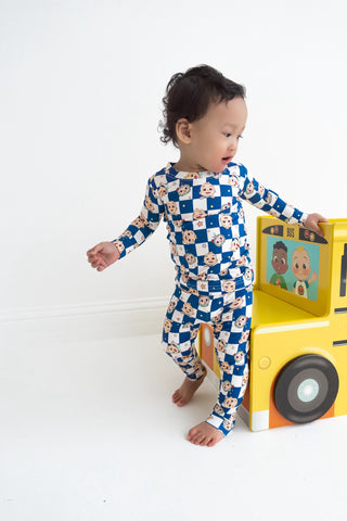 CoComelon x Dream Big Little Co JJ STARRY NIGHT CHECKERS DREAM ROMPER