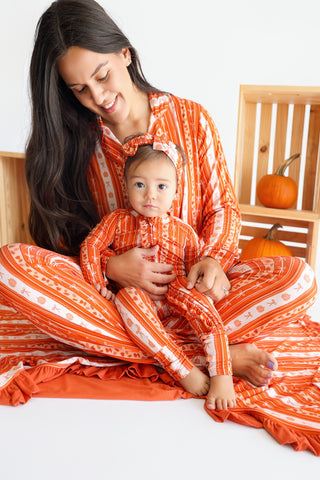 PUMPKIN PATCH BOWS DREAM RUFFLE ROMPER
