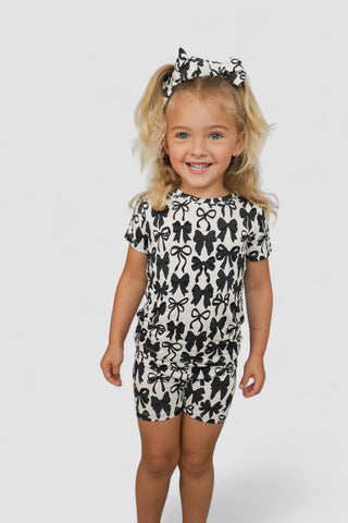 NEUTRAL BOWS DREAM SHORT SET