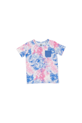 COTTON CANDY TIE DYE DREAM POCKET TEE