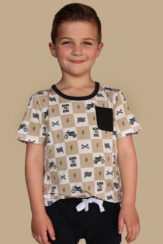 BORN TO RIDE DREAM POCKET TEE