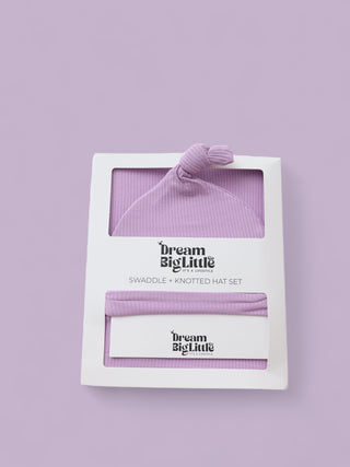 AMETHYST RIB DREAM SWADDLE & BEANIE