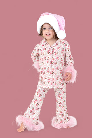 SANTA BABY CHECKERS GIRL’S FLARE FEATHERED DREAM SET