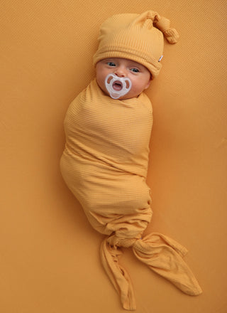 HONEY RIB DREAM SWADDLE & BEANIE