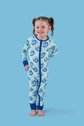 OCEAN WAVES TIE DYE DREAM ROMPER