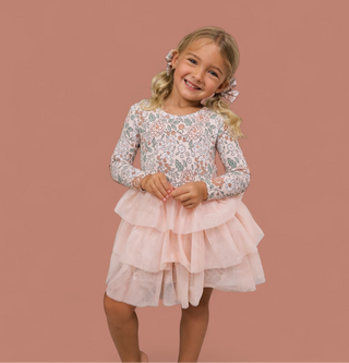 AUTUMN BLOSSOM LONG SLEEVE DREAM TUTU DRESS
