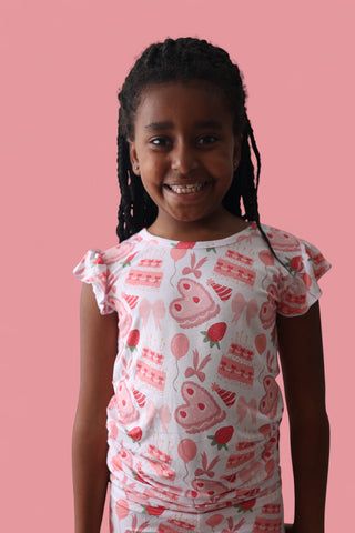 BERRY SWEET BIRTHDAY DREAM RUFFLE SHORT SET