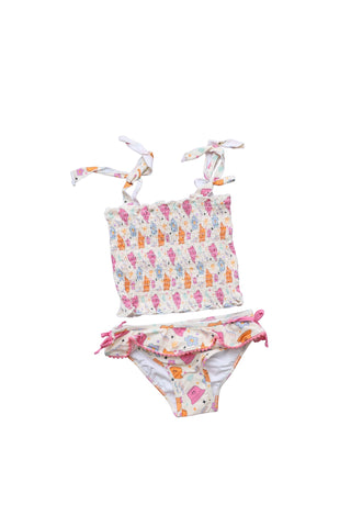 BEACH FOR DAISIES DREAM SMOCKED TANKINI TWO PIECE SWIM SUIT