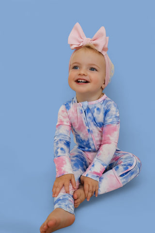 COTTON CANDY TIE DYE DREAM ROMPER