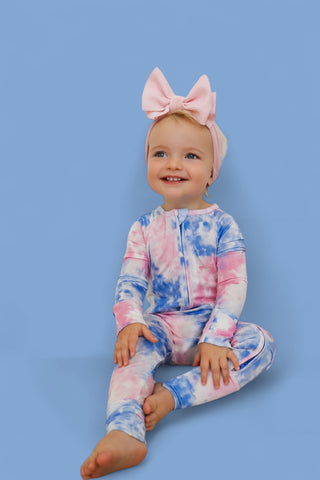 COTTON CANDY TIE DYE DREAM ROMPER
