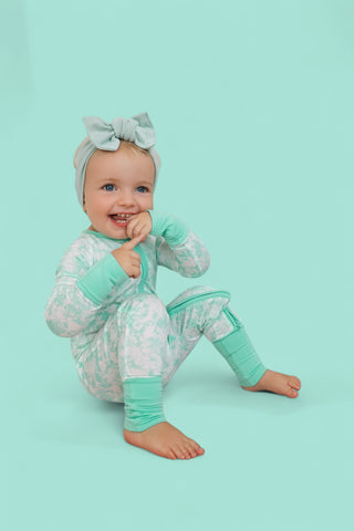 SEAFOAM TIE DYE DREAM ROMPER