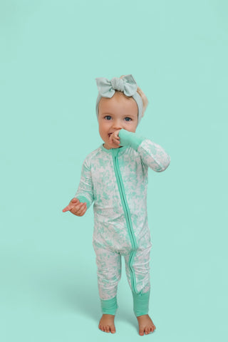 SEAFOAM TIE DYE DREAM ROMPER