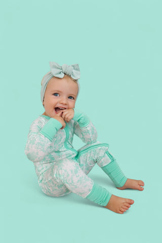 SEAFOAM TIE DYE DREAM ROMPER