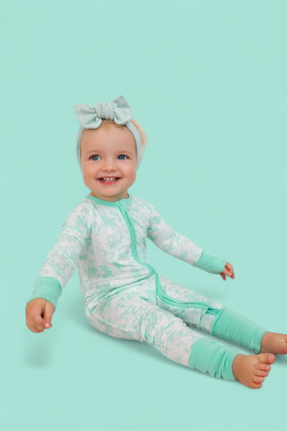 SEAFOAM TIE DYE DREAM ROMPER