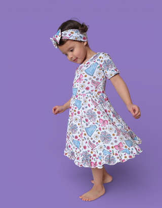 POM POWER DREAM RUFFLE DRESS