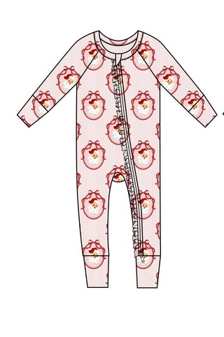 PRE-ORDER SUGARPLUM SANTA DREAM RUFFLE ROMPER SHIPS 09/17-09/26