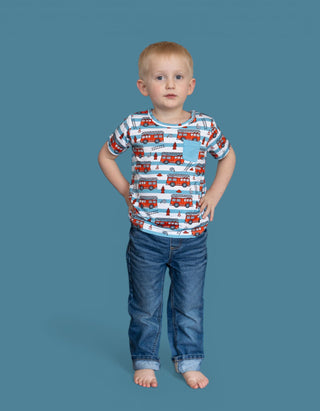 FIRETRUCK FRENZY DREAM POCKET TEE