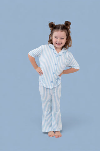 SEASIDE STRIPE DREAM GIRL'S FLARE SET