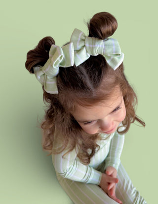 SPRINGTIME STRIPE DREAM BOW HAIR CLIPS