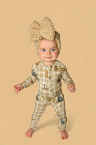 TEDDY CHECK DREAM ROMPER