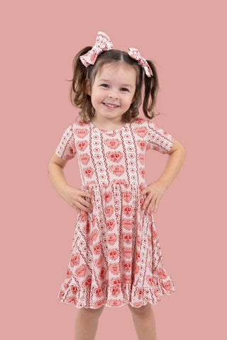 CANDY HEARTS DREAM RUFFLE DRESS