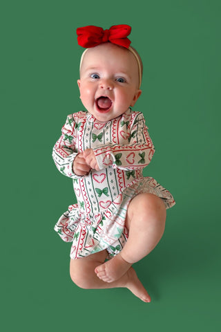 WRAPPED IN JOY DREAM BODYSUIT DRESS