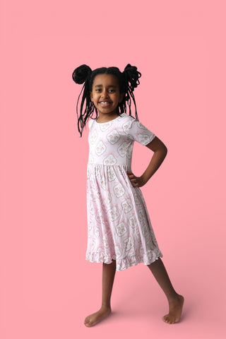 BUNNY BOW BLOSSOMS DREAM RUFFLE DRESS