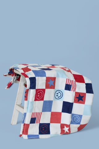 HOME OF THE FREE CHECKERS DREAM TOWEL